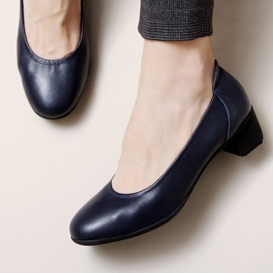 락포트 호박슈즈  호박슈즈  4cm 소가죽 우레탄창 착용감 우수 기본 펌프스 108724_이미지