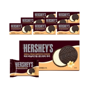 허쉬 바닐라크림 샌드위치 쿠키 75g 8개_이미지