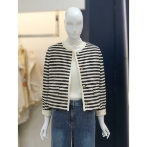 나이스클랍 스트라이프 트위드 자켓A252MWJ407_이미지