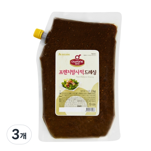쉐프원 프렌치 발사믹 드레싱 2kg (3개)_이미지