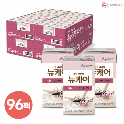 대상웰라이프 뉴케어 미니 고소한 검은깨 150ml (96개)_이미지