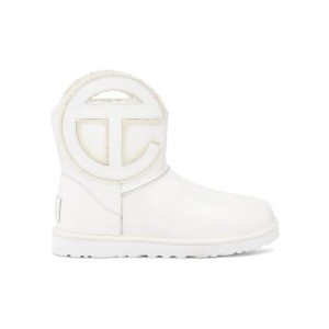 UGG 여성 보장 X TELFAR 로고 미니 크링클_1155790 (WHT)