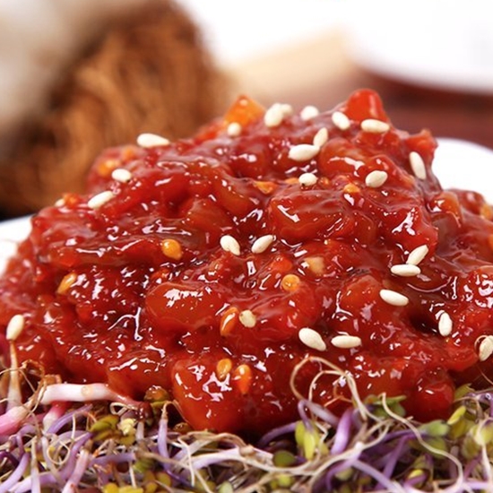 속초청담젓갈 비빔오징어 젓갈 500g