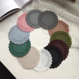 꾸미까 도일리 실리콘 컵받침_이미지