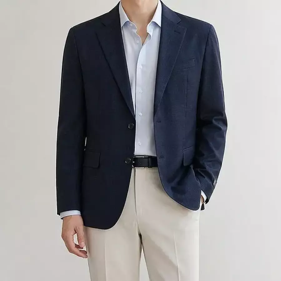 바쏘옴므 남성SS 이태리수입원단 울100 정장콤비자켓 BX1JF10NY
