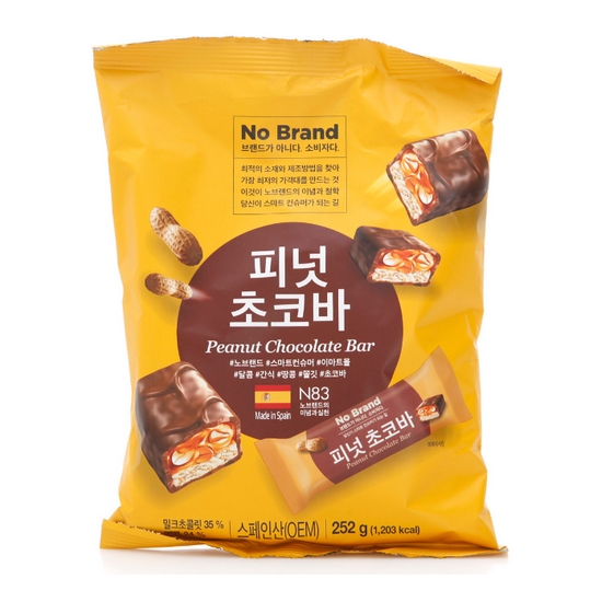 피넛 초코바 252g