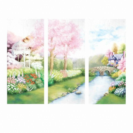 매직픽스 현관문 포인트 시트지 DU-52 꿈꾸는 정원 (100 x 230cm)_이미지