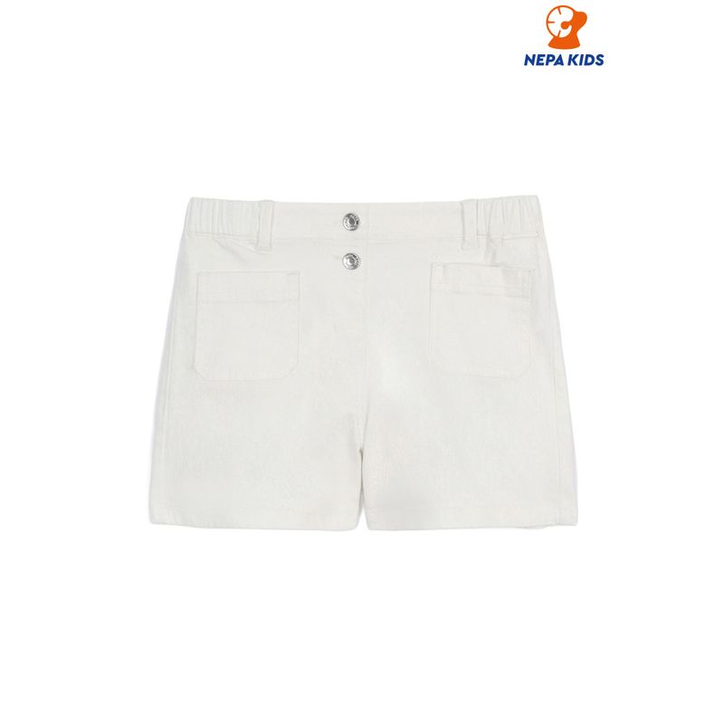 네파키즈 여아 베이직 데님 반바지 KL41701 KL41701U 145 IVORY E05_이미지