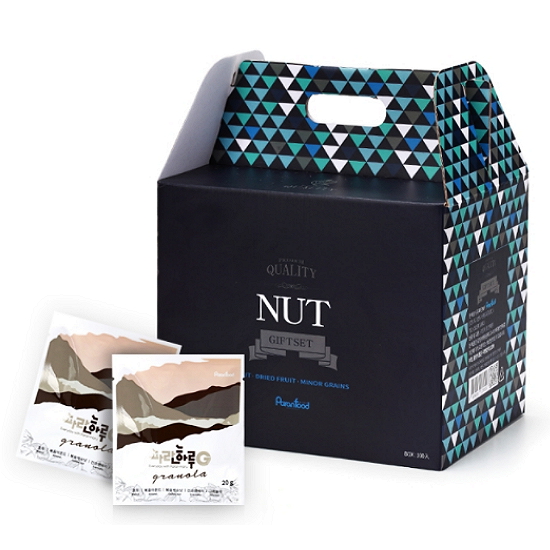 파란푸드 파란하루G 그래놀라 선물세트 20g 100개 (1개)_이미지