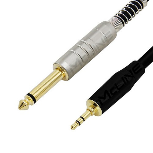 맥라인  MC-HA12 3.5mm 스테레오 to 6.3mm 모노 케이블[0.3m]