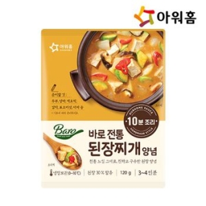 아워홈 바로 전통된장찌개 양념 120g (1개)_이미지