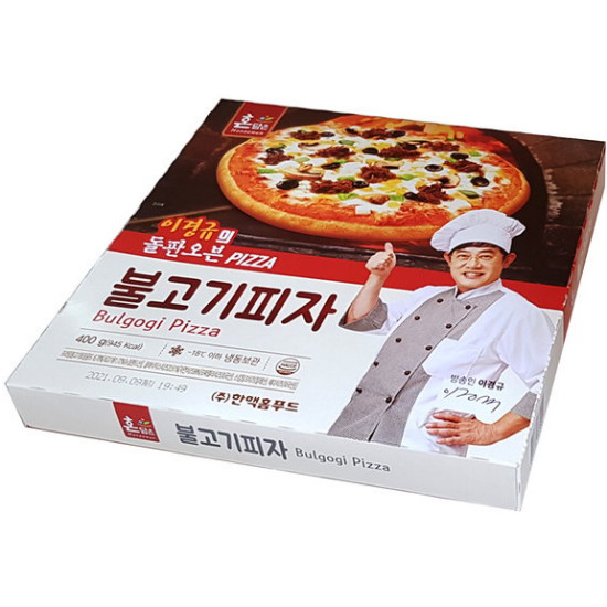 한맥식품 돌판오븐 원형 불고기 피자 400g (1개)