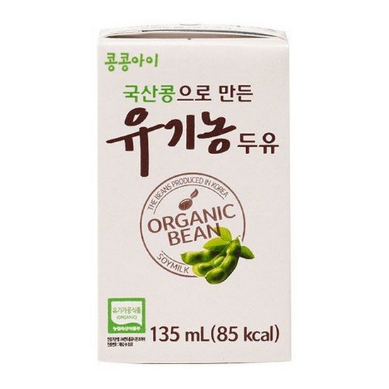 삼육식품  콩콩아이 국산콩으로 만든 유기농 두유 135ml