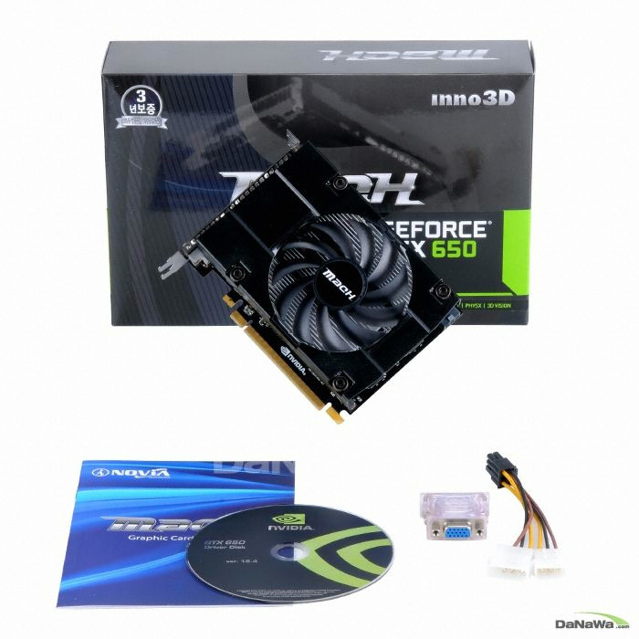INNO3D Mach ������ GTX650 ���� D5 1GB