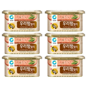 대상 청정원 우리팜 델리 한돈 190g 6개