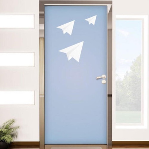 꾸밈 종이비행기 cg585 (100cm x 210cm)_이미지