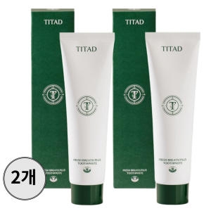 금호덴탈제약 티타드 프레시 브레스 치약 180g (2개)_이미지