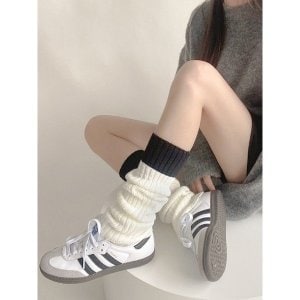 엘케이트 여성 <b>발</b><b>토시</b> 다리 보온 겨울 니트 골지 레그워머 LKRA001