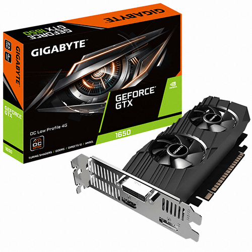 GIGABYTE 지포스 GTX 1650 UD2 OC D5 4GB Nano LP 제이씨현