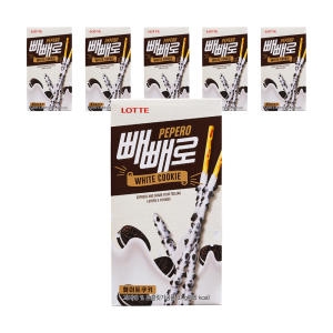 롯데제과 화이트쿠키 빼빼로 37g (6개)_이미지