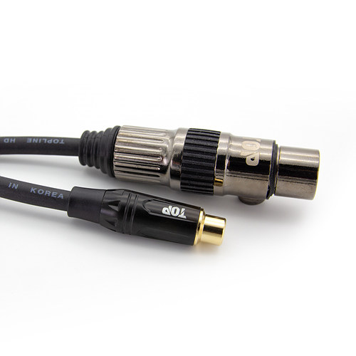 탑라인에이치디 HDTOP RCA to XLR FF 케이블 (20m, HT-TP571)_이미지