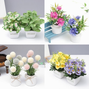 봄신상 예쁜 조화화분 모음/조화장식/사무실 책상화분/조화인테리어/미니화분/조화꽃/조화/화병/꽃병