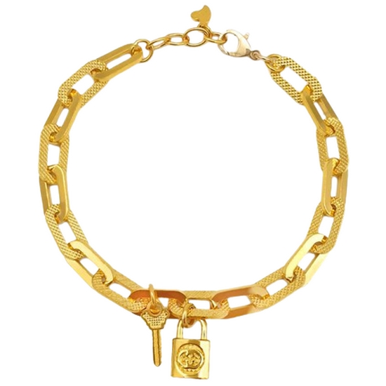골드리카 자물쇠 클립체인 팔찌 18.75g