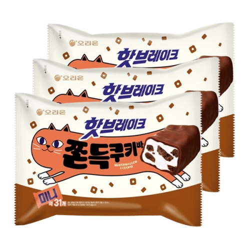 오리온 핫브레이크 쫀득쿠키바 미니 352g