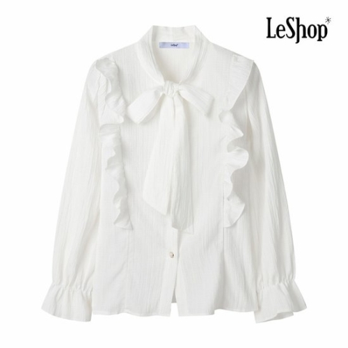 르샵 리본넥 프릴 밴딩 소매 블라우스 BP9BL024A이미지입니다. 누르면 해당 게시물로 새창이동합니다.