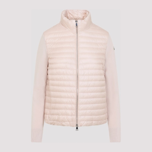 몽클레르 로고 패치 집업 퀼티드 가디건 L10939B00032 M1131030