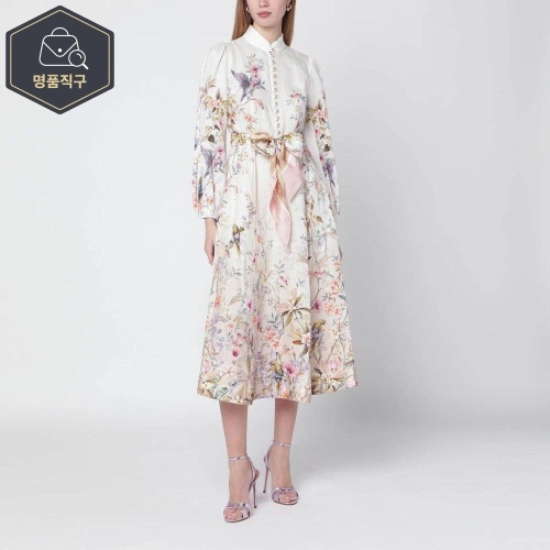 Other B REBELLION 크림 AVIARY 미디 드레스 B0051969851