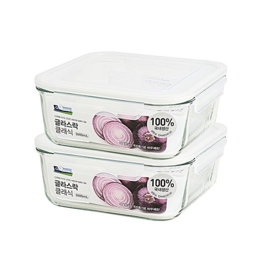 SGC�ַ�� �۶󽺶� Ŭ���� ȭ��Ʈ����� ���簢 2600ml