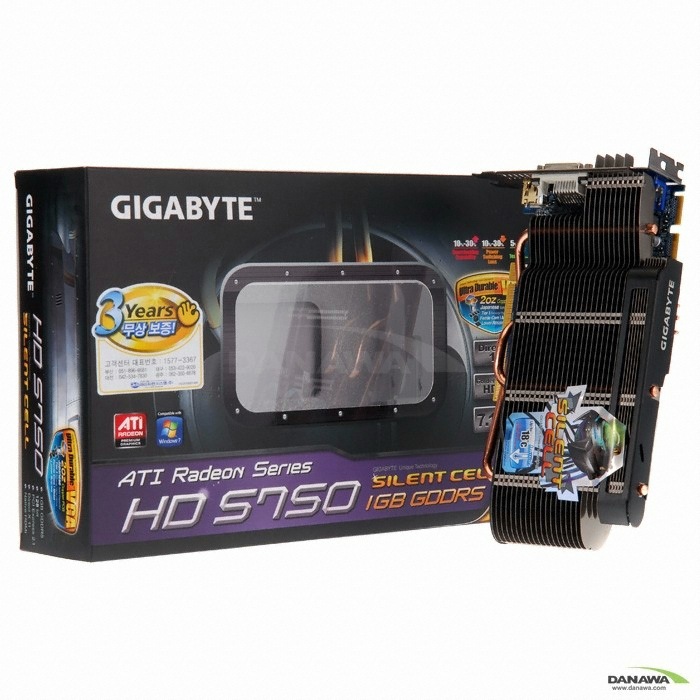 GIGABYTE 라데온 HD 5750 UDV D5 1GB Silent-Cell_이미지