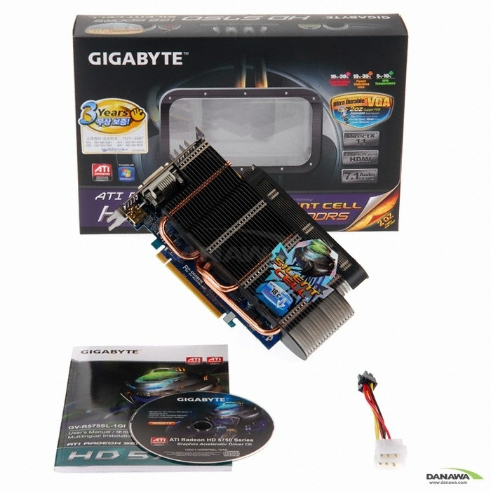 GIGABYTE 라데온 HD 5750 UDV D5 1GB Silent-Cell_이미지
