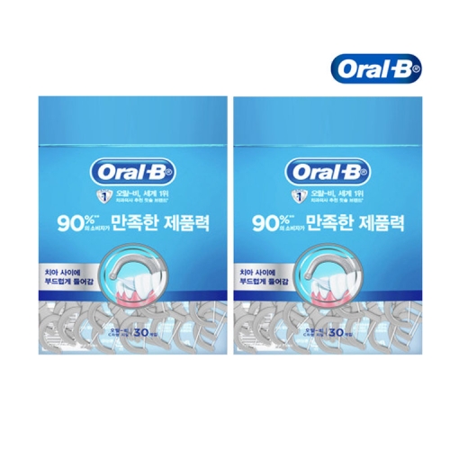 오랄비 C자형 치실 30개입 (2개)_이미지