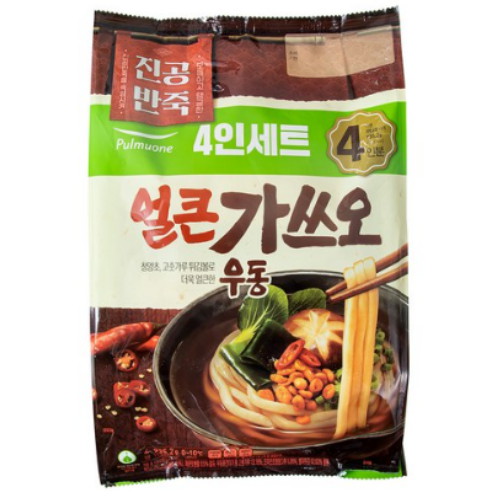 풀무원 얼큰 가쓰오 우동 935.2g (2개)