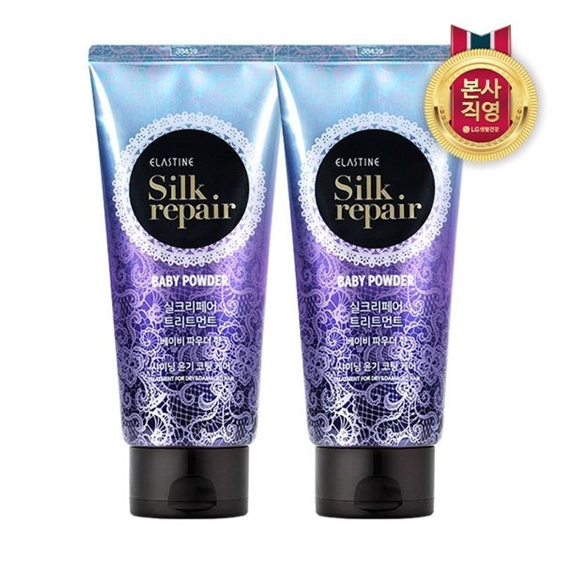 엘라스틴 실크리페어 트리트먼트 베이비파우더 300ml (2개)_이미지