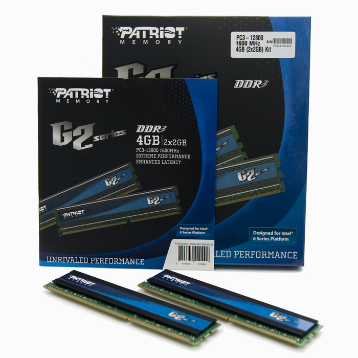 PATRIOT DDR3-1600 CL9 G2 Series 패키지