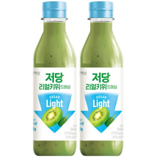 백설 저당 리얼 키위 드레싱 560g (2개)_이미지