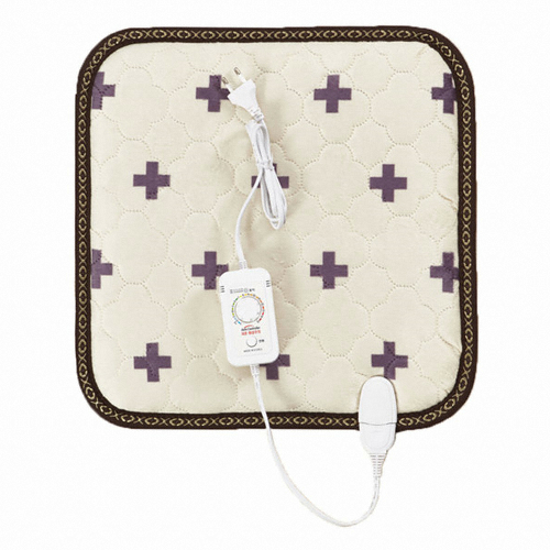 극세사 크로스아이보리 전기방석