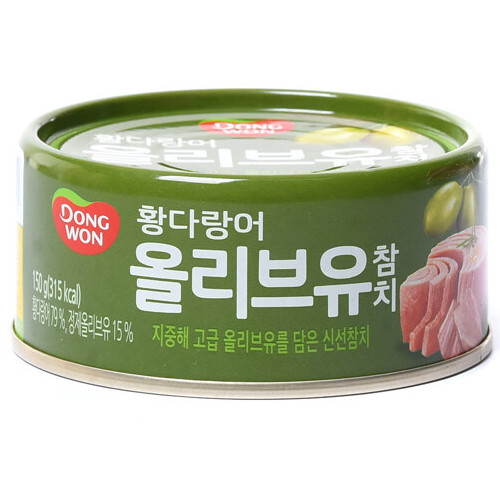 동원F&B 황다랑어 올리브유 참치 150g (1개)