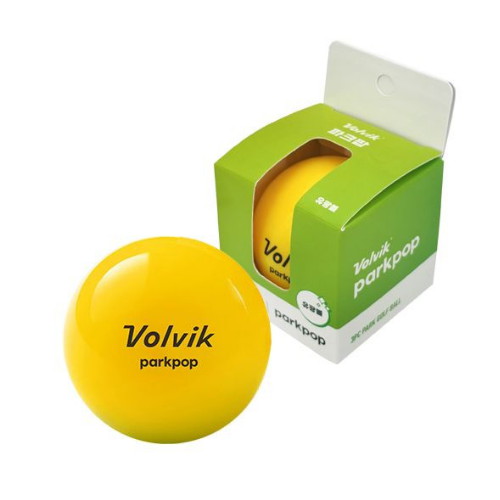 볼빅 파크팝 파크골프공 3피스 유광 컬러 옐로우 (1개)