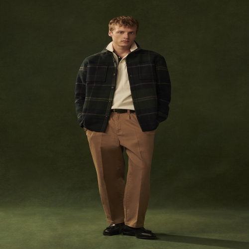 바버 남성 베이지 올리브 네이비 Washed Stretch Twill Relaxed 팬츠 URPA5F004 릴랙스핏