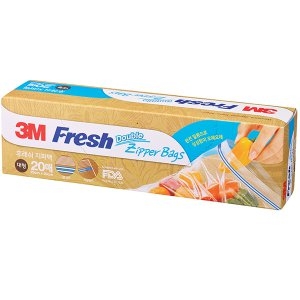 3M 후레쉬 지퍼백 25x30cm (대) 20매 (2개(40매))_이미지