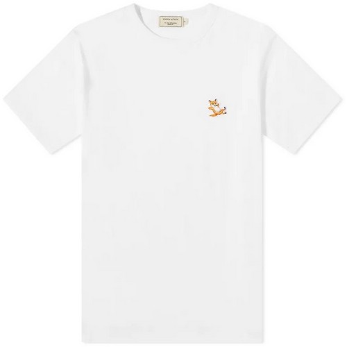 메종키츠네 칠렉스 폭스 패치 반팔 티셔츠 GU00154KJ0010 (P100, 화이트)