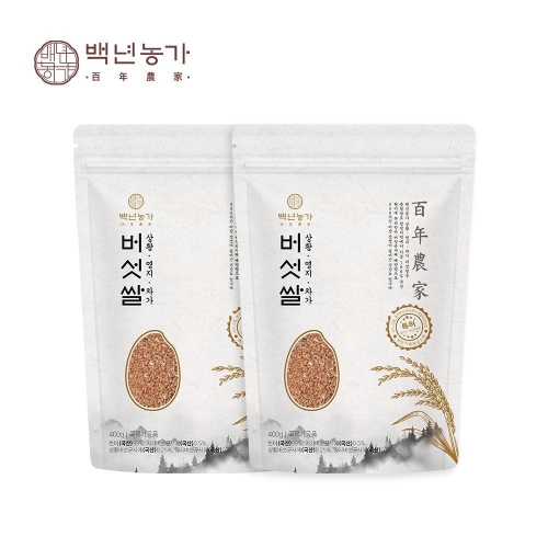 백년농가 차가 영지 상황버섯쌀 현미400g (2개)