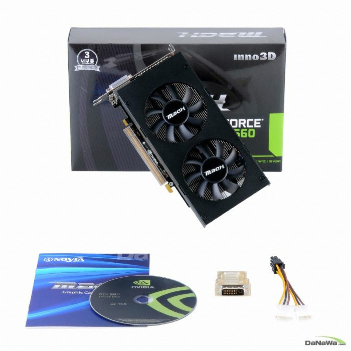 INNO3D Mach ������ GTX660 ���� D5 2GB Ʈ����