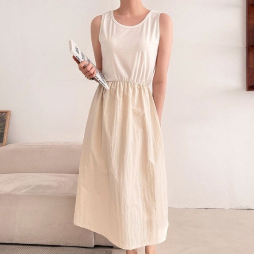 나야홍 아이우먼 심플룩자연주의원피스 ARU710M506 빅사이즈_이미지