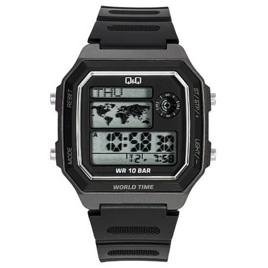 큐앤큐 M196J-005Y 군인시계 디지털시계