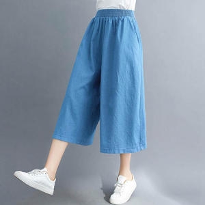 어썸 Y1프라데님 와이드 7부 밴딩 팬츠_260492